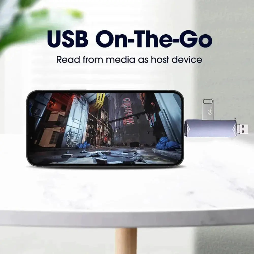 OTG Card Reader And Flash Drive Adapter High Speed Transfer