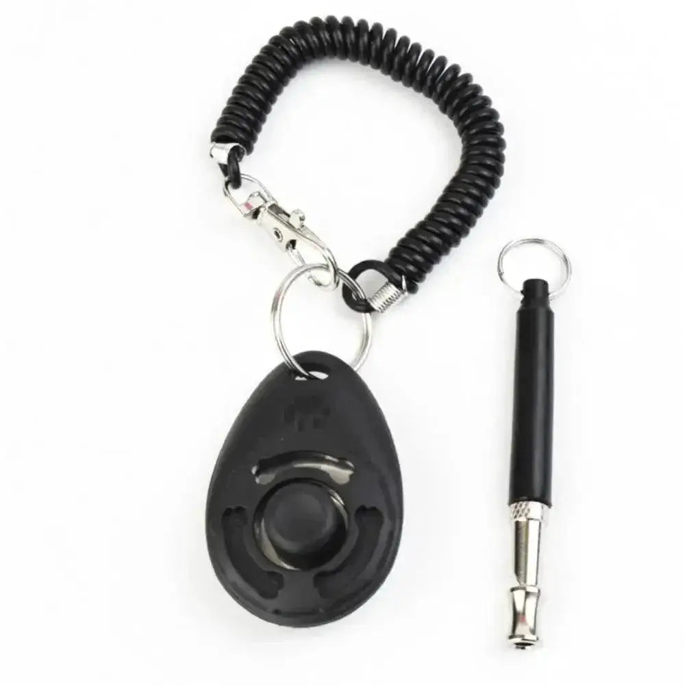 Dog Training Clicker And Whistle Combo Obedience Tool