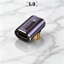 USB C Adapter - 40Gbps Angled Type C Extender