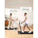 Foldable Walking Pad Treadmill Under Desk Office Use Bluetooth