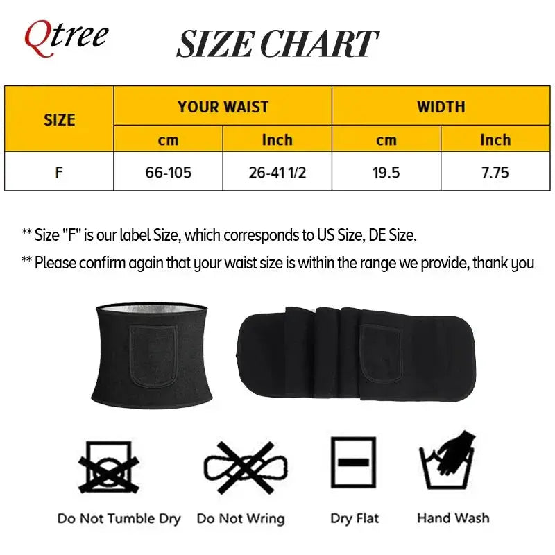 Women's Sauna Waist Trainer Belt For Slimming Workout
