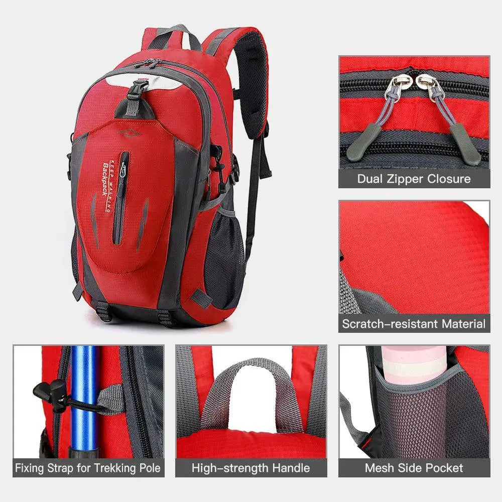 40L Waterproof Hiking Backpack For Men And Women Rucksack