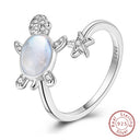Adjustable Ring Sterling Silver Mermaid