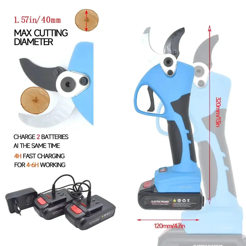 21V Cordless Pruning Shears With High Carbon Steel Blades - product image 2