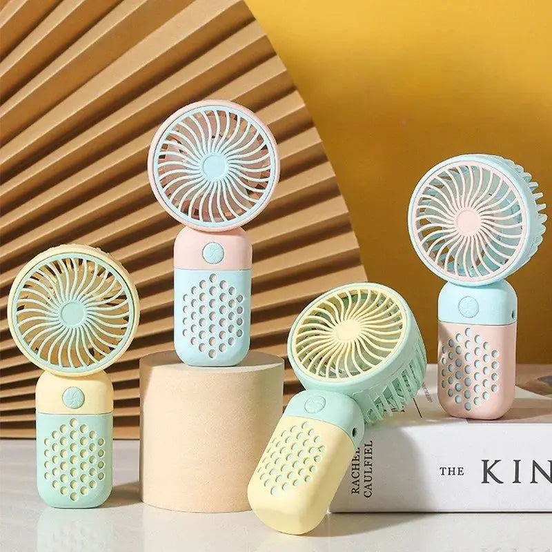 Handheld Charging Fan Cartoon Cute Mini USB Portable Fan - OurLum.com