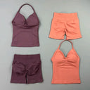 Women Seamless Yoga Set With Tummy Control Shorts