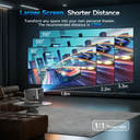 Magcubic Projector with TV Stick ANSI Native Projector Auto Focus