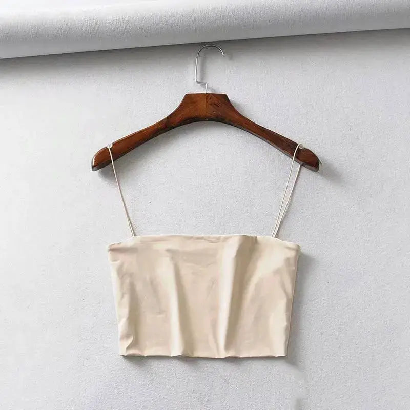Sultry Summer Vibes Womens Elastic Crop Top Beach Ready Now