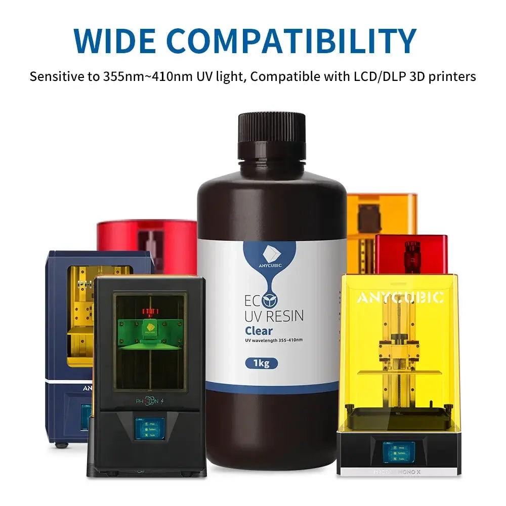 Anycubic 405nm UV Low Odor Plant Based Resin for 3D Printing