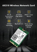 WiFi 6E Card for Desktops Gaming Boost