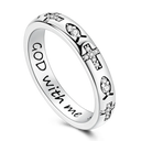 Sterling Silver Golden Ring Sparking
