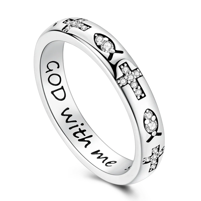 Sterling Silver Golden Ring Sparking