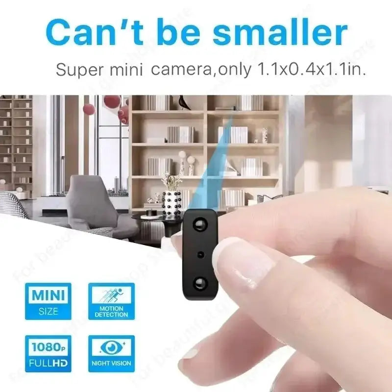 1080P HD Smallest Mini Camera Smart Home Security IR-CUT Night Vision Micro Camcorders Motion Detection DV Video Recorder Espia