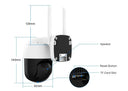 4K PTZ WiFi IP Camera for Home Security