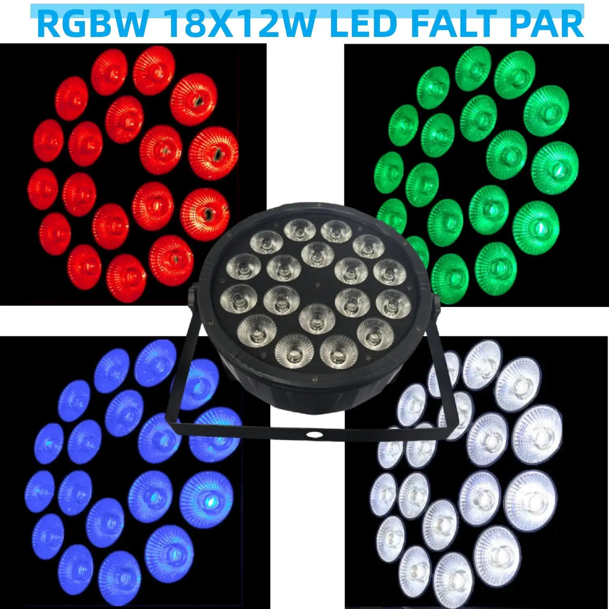 Pro RGBW LED Par Light DJ Stage Wash — product view 3