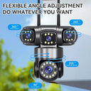 360 Degree Coverage Outdoor Camera for Home Use HD