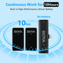 Boya Bywmics5 Wireless Lavalier Microphone Kit For Iphone Android Youtube Vlogging