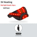 660nm Red Light Heating Toe Wrap Vibration Massager Warm Cover Instep Post Workout Relax Home Leisure Relieve Fatigue