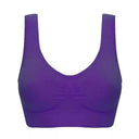 1 Piece Large Size Adjustable Gathered Sports Bra No Bra Pads