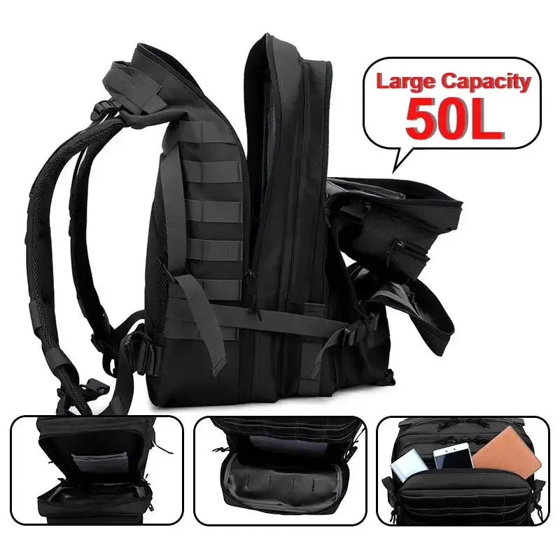 Outdoor Multifunctional 50L Tactical Backpack For Adventure