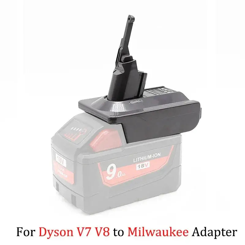 18V Battery Adapter Makita Dewalt Milwaukee Dyson V6 V7 V8