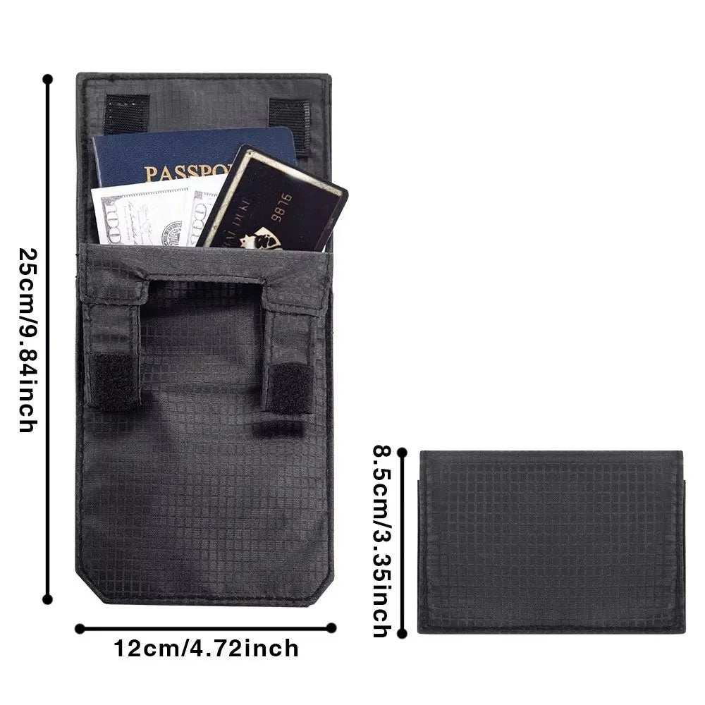 Black Slim Belt Wallet Zero