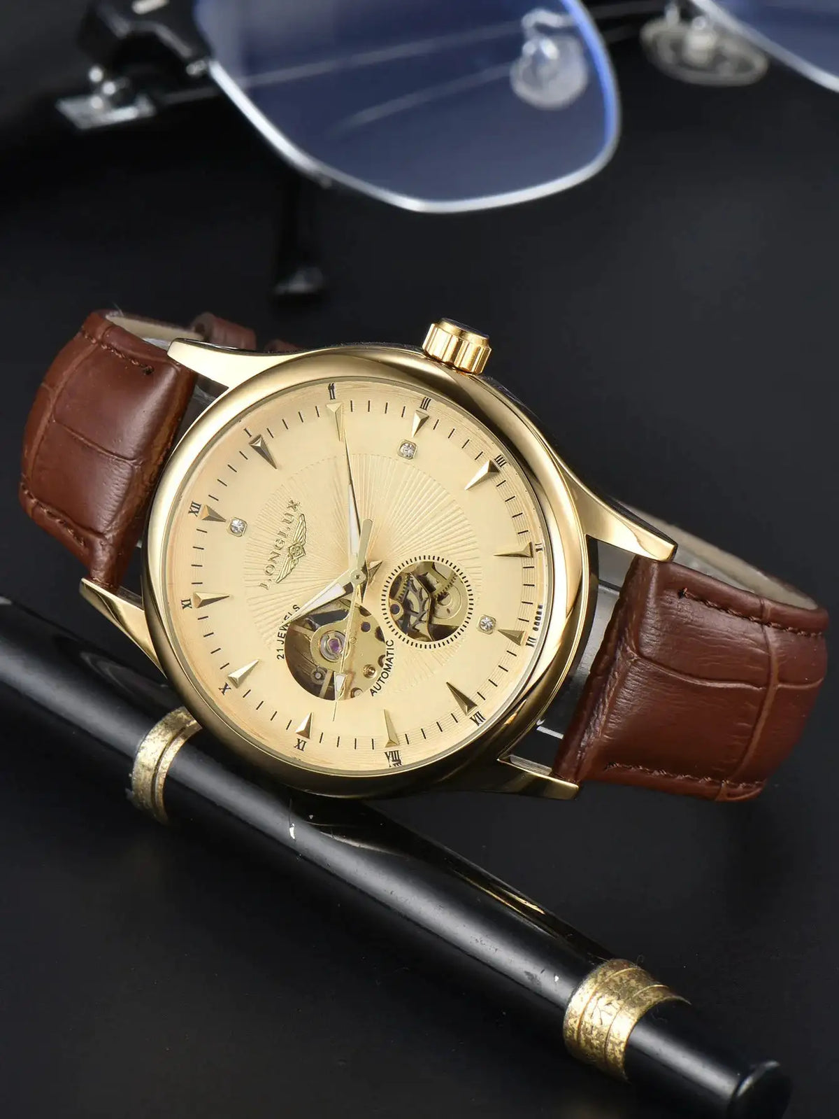LONGLUX Automatic Skeleton Watch — product view 2