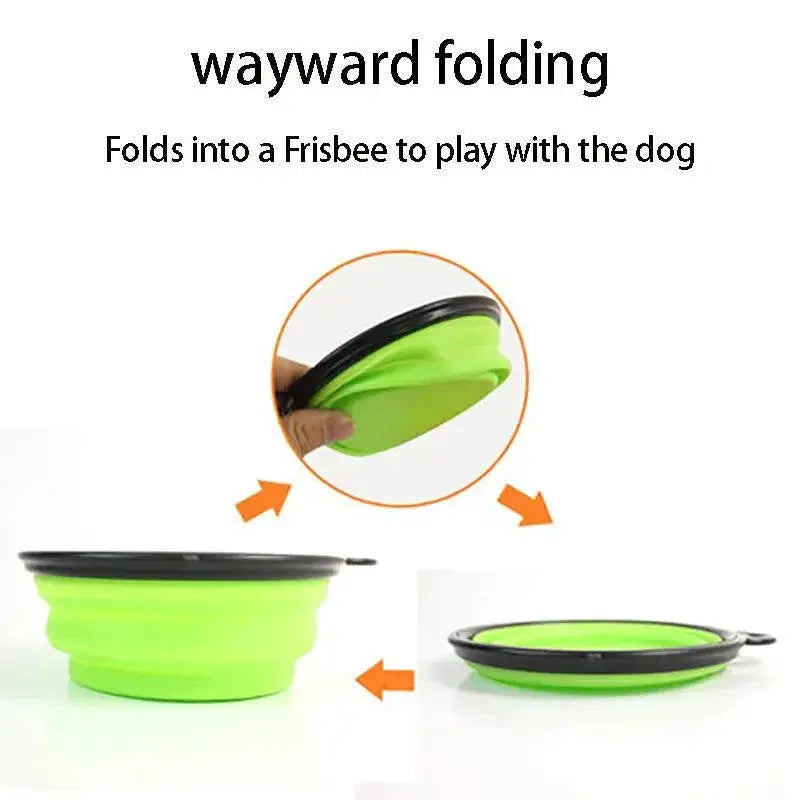 Large Collapsible Dog Bowl Portable Silicone Pet Feeder