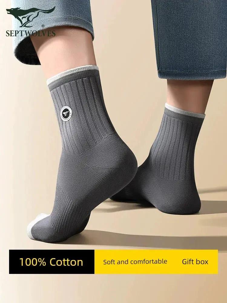 Ultimate Comfort Cotton Socks For Men Sweat Absorbing