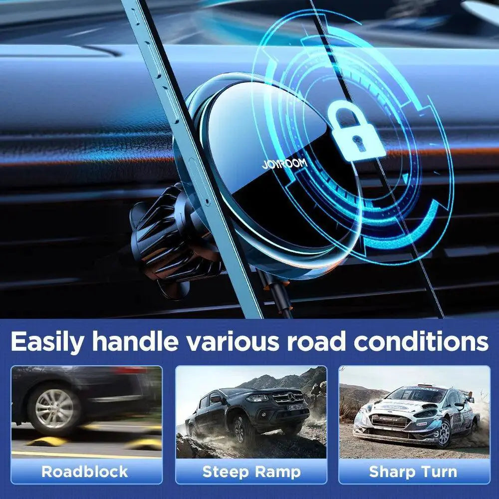 Joyroom Blue Light Magnetic Wireless Car Phone Holder