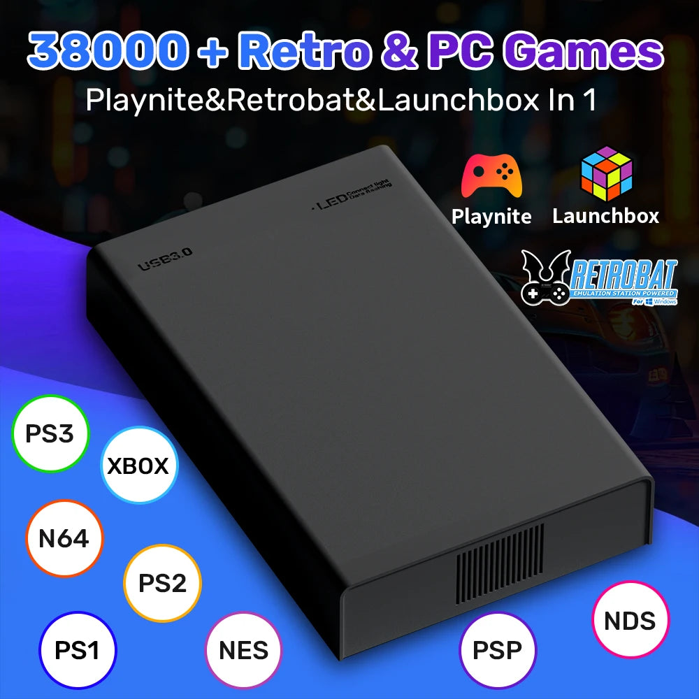 Portable Gaming External Hard Drive
