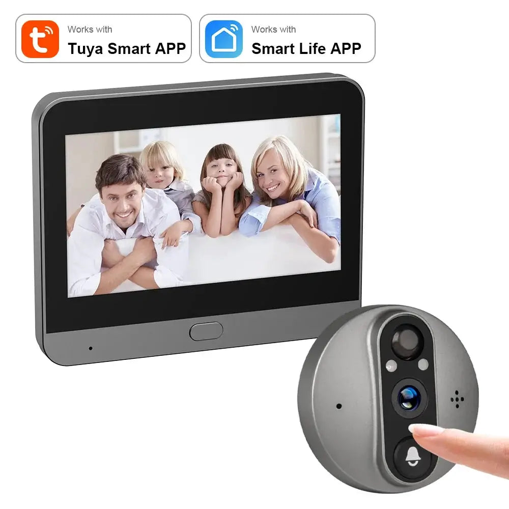 WiFi Cat Eye Doorbell With Battery And Alexa Live View — product view 9