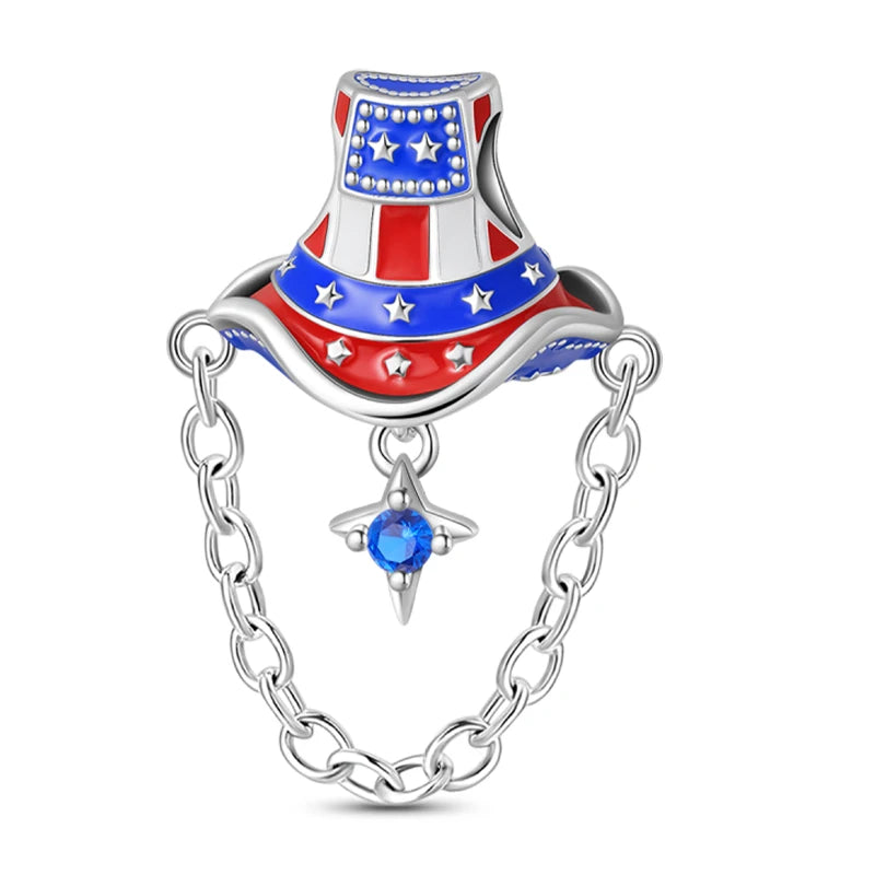 Sterling Silver Charm Beads Glowing