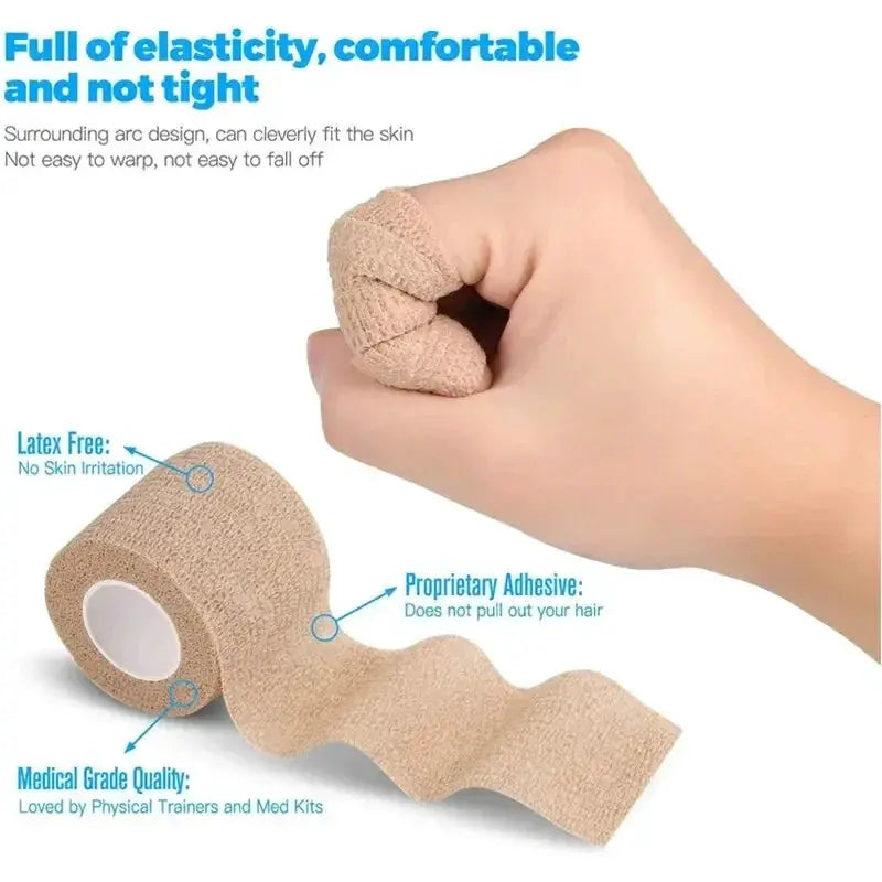 3 Pack Self Adhesive Elastic Bandages 5cm X 4.5m Kit