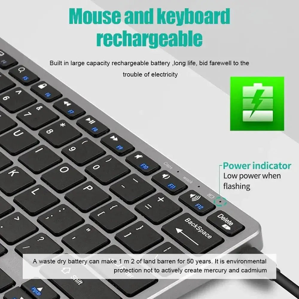Wireless Multi Device Keyboard For Laptop PC TV iPad