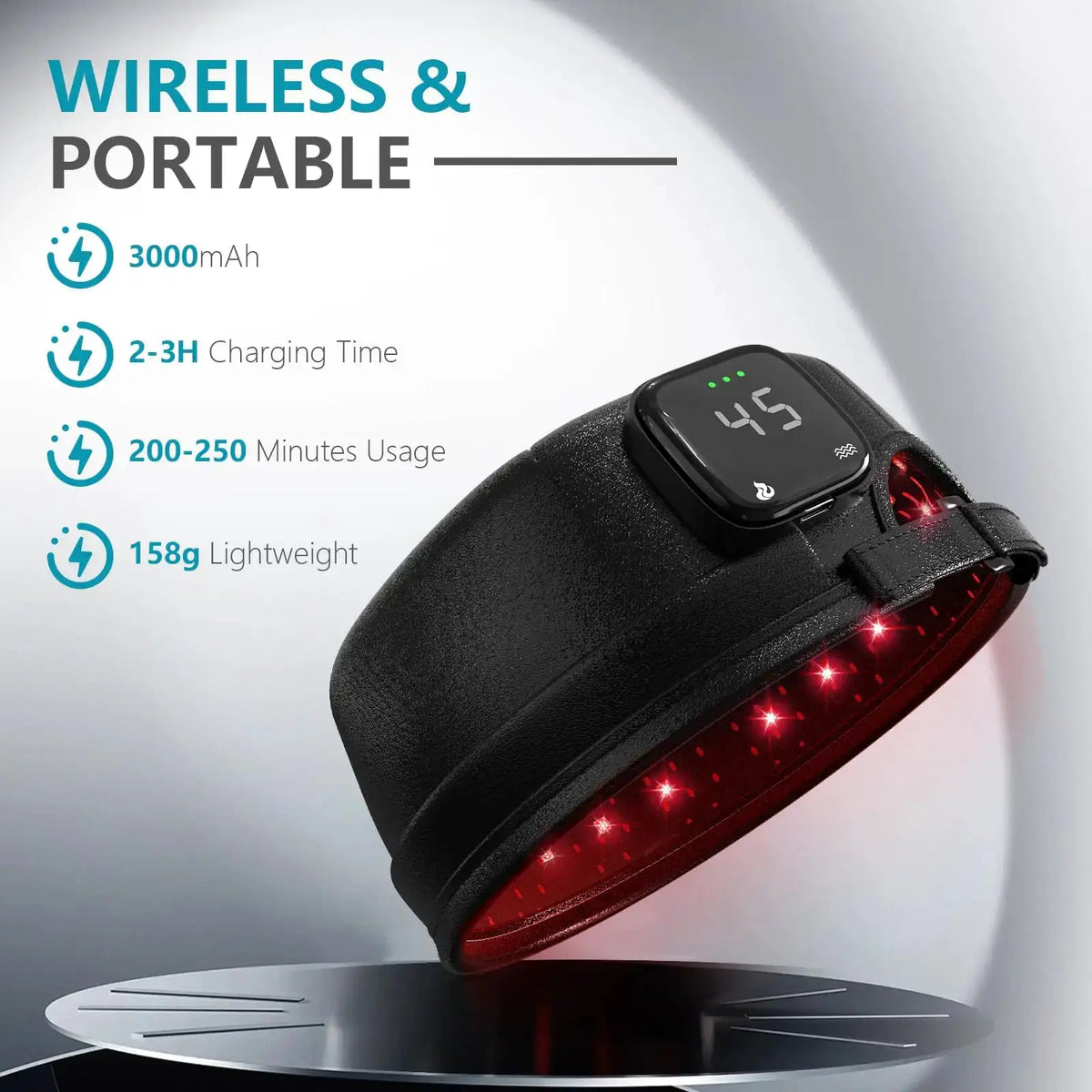 Red Light Therapy Helmet Anti Hair Loss Cap for Men — product view 6