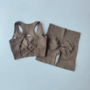 Women Seamless Yoga Set Breathable Quick Dry