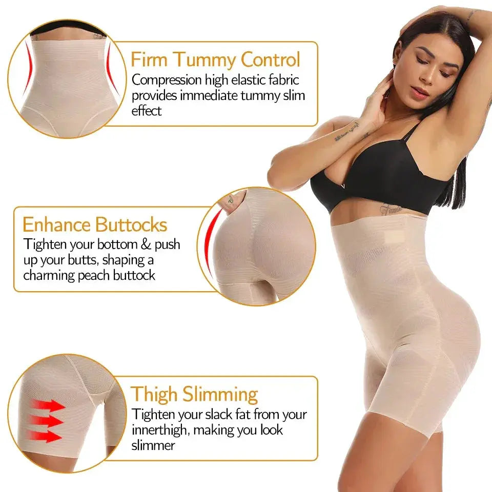 High Waisted Womens Body Shaper For Tummy Control Shorts