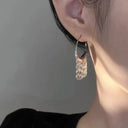 LAIMEIJINCN Fringe Drop Earrings For Women European Fashion Jewelry Copper Alloy