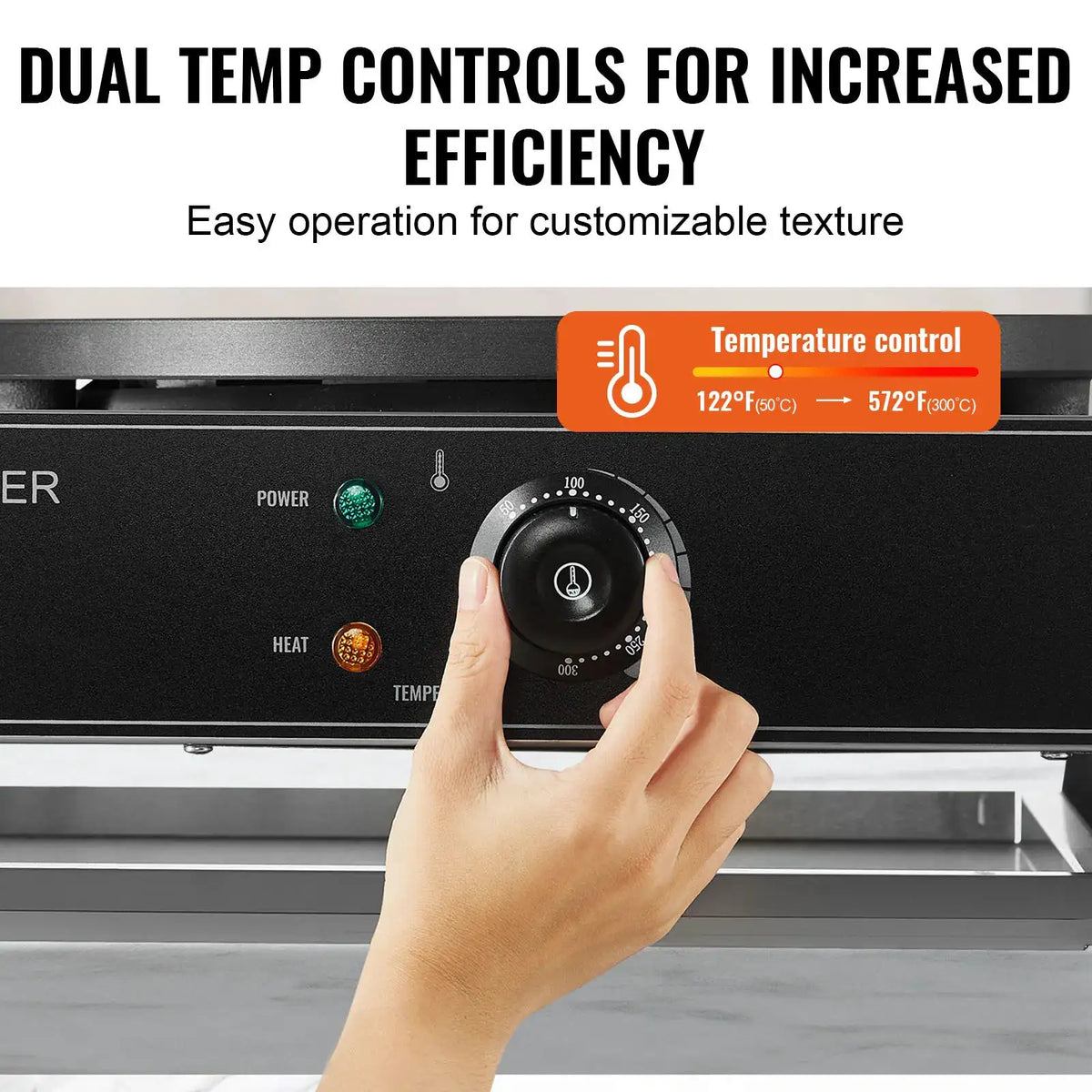 SucceBuy Electric Crepe Maker Double Head Commercial Crepe — product view 3
