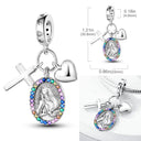 Bangle Bracelet Virgin Mary Charm