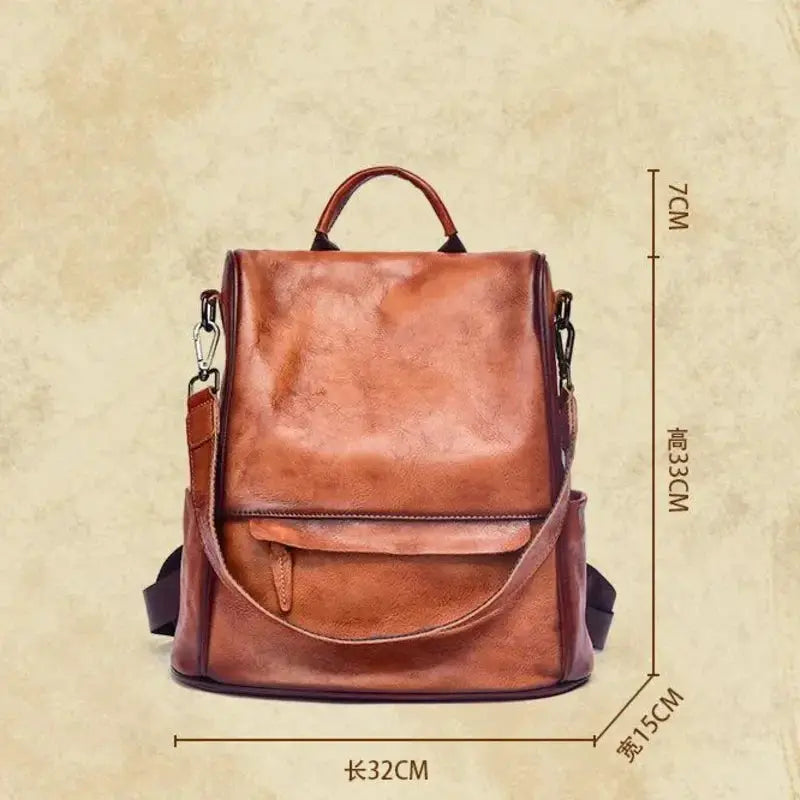 MOTAORA Vintage Large Capacity Women's Backpack Anti Theft