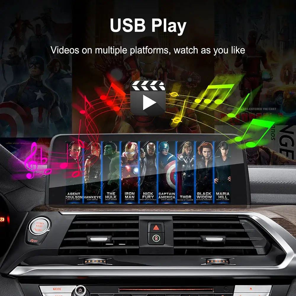 ANYFAR Wireless CarPlay Android AUTO For BMW NBT CIC System For BMW 5 Series F10 F11 F30 NBT CIC Systems Support Phase Airplay
