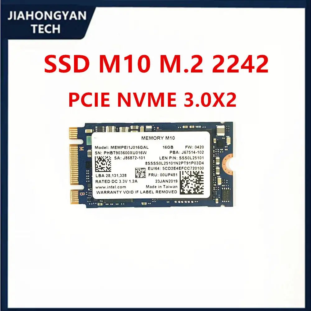 New Original M10 SSD M.2 2280 2242 SSD 64GB 32GB 16GB PCIE NVMe3.0X2 Internal Solid State Drive For Intel Optane Memory