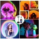 USB LED Projector Night Lights RGB Sunset Lamp With Remote