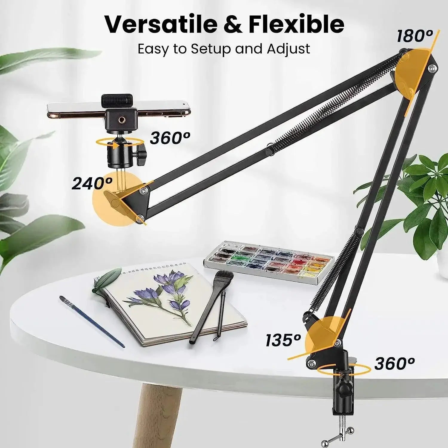 Long Arm Phone Tripod Stand for Content Creation Pro