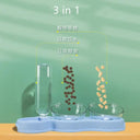 Automatic Pet Feeder with Water Fountain for Cats 3-in-1
