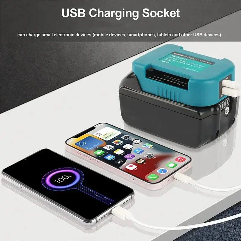 USB Power Source For Makita DeWalt Milwaukee Battery Adapter