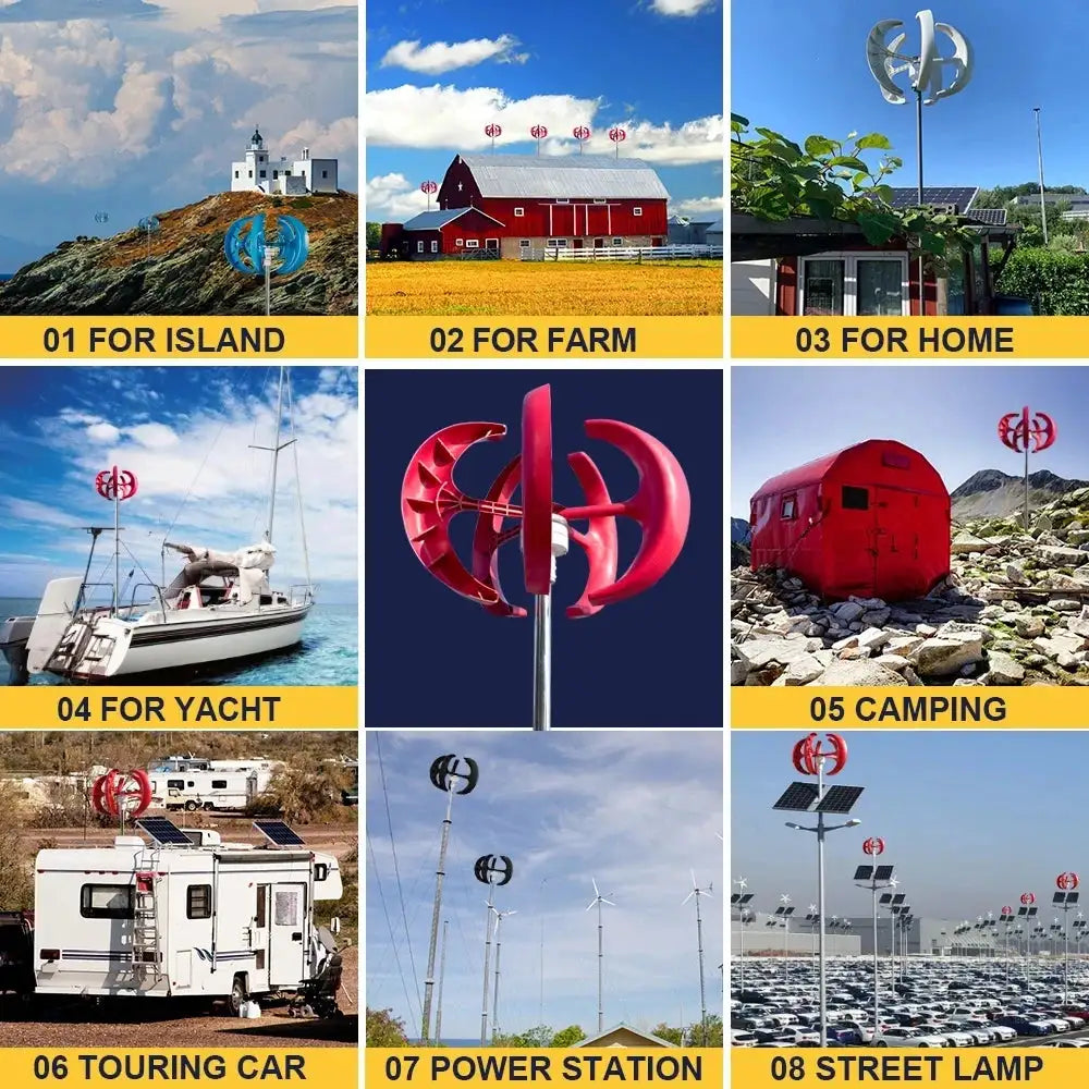 Vertical Wind Turbine for Battery Charging — product view 4