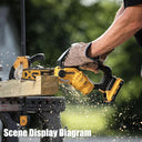 18V Cordless Chain Saw 20CM Brushless Motor Power Tool